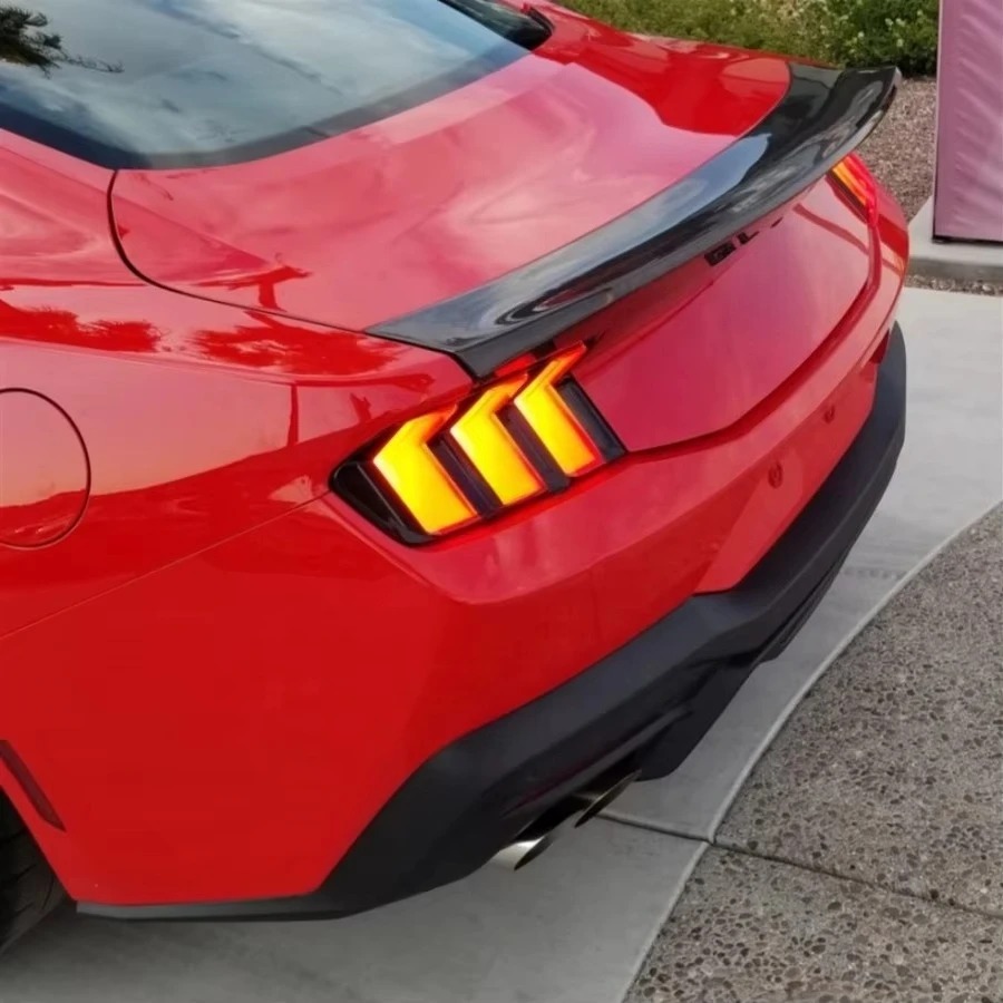 AC Style Carbon Fiber Ducktail Rear Spoiler for Dark Horse S650 GT with High Polished Finish